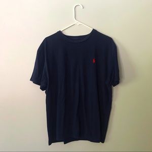 Men’s Navy Polo Crewneck Tee